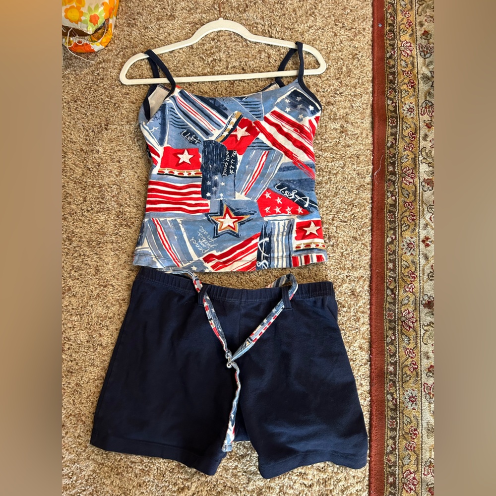 Women’s 4th of July festival matching set size small -